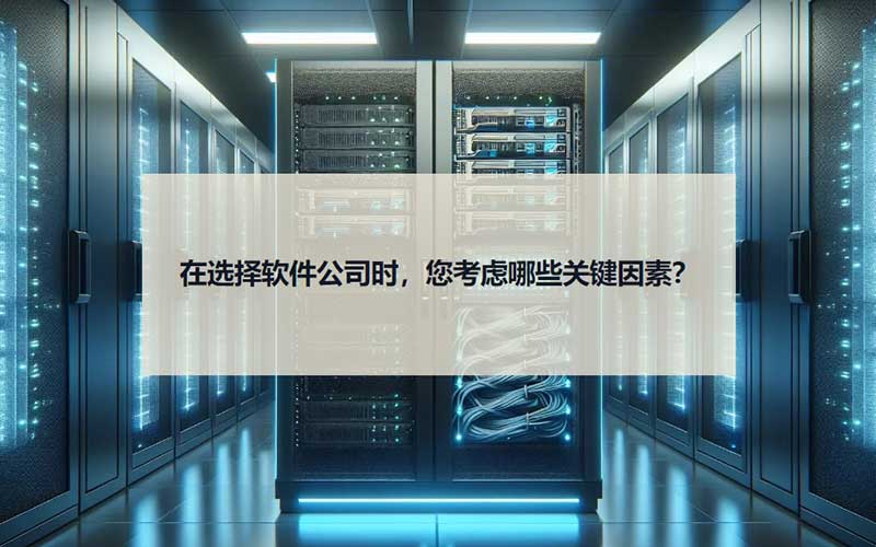 在選擇軟件公司時(shí)，您考慮哪些關(guān)鍵因素？